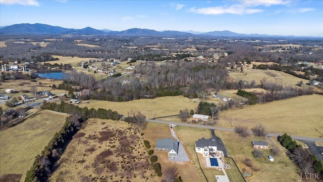 4615 Everett Rd, Forest, VA 24551 - bird's eye view featuring a mountain view and a rural view