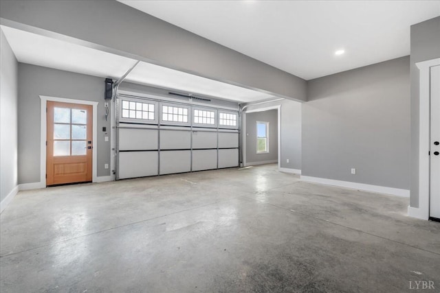 4615 Everett Rd, Forest, VA 24551 - garage featuring baseboards and recessed lighting