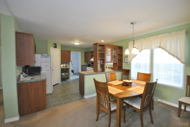 2453 Easome Rd, Hurt, VA 24563 - dining room featuring a chandelier