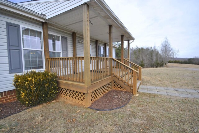 2453 Easome Rd, Hurt, VA 24563 - wooden terrace featuring a porch
