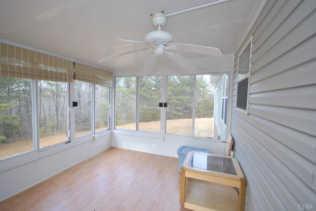 2453 Easome Rd, Hurt, VA 24563 - unfurnished sunroom with ceiling fan and healthy amount of natural light