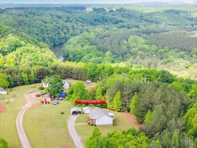 2453 Easome Rd, Hurt, VA 24563 - aerial view of a heavily wooded area