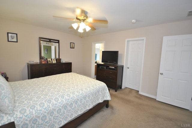 2453 Easome Rd, Hurt, VA 24563 - bedroom with light colored carpet and ceiling fan