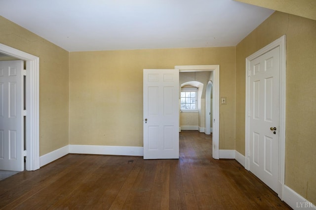 113 Oakwood Pl, Lynchburg, VA 24503 - spare room with wood-type flooring and arched walkways