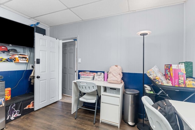 273 Riverbend Rd, Altavista, VA 24517 - office space featuring a drop ceiling and dark wood-style flooring