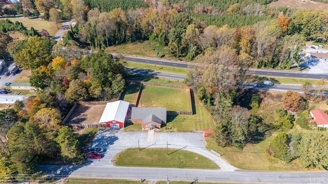 273 Riverbend Rd, Altavista, VA 24517 - drone / aerial view featuring a wooded view
