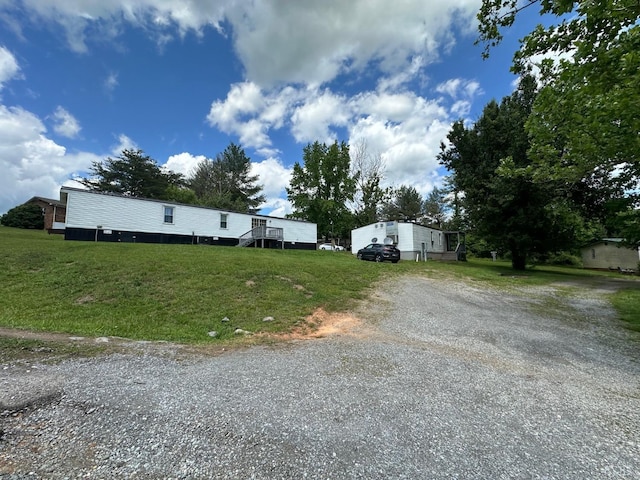 2341 Pocket Rd, Hurt, VA 24563 - view of front facade featuring a front yard