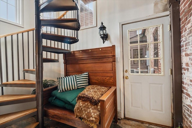 1670 Church St, Appomattox, VA 24522 - interior space with brick wall