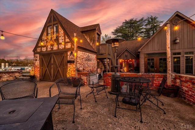 1670 Church St, Appomattox, VA 24522 - view of patio terrace at dusk