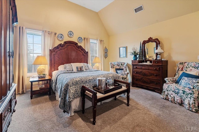 1670 Church St, Appomattox, VA 24522 - carpeted bedroom featuring vaulted ceiling