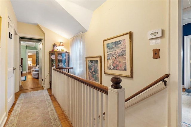 1670 Church St, Appomattox, VA 24522 - corridor with lofted ceiling and light hardwood / wood-style flooring