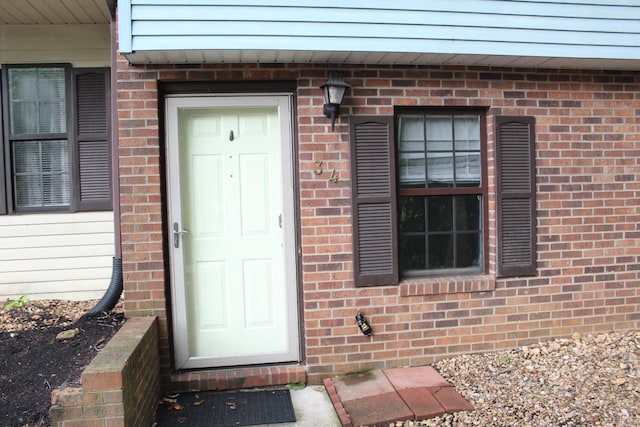 34 Cape Point Ct, Lynchburg, VA 24502 - doorway to property featuring brick siding