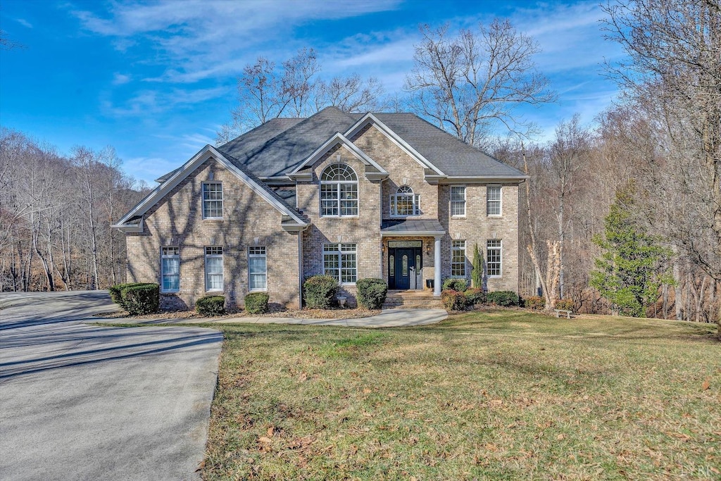 104 Raven Stone Ct, Lynchburg, VA 24503 - view of front of property with brick siding and a front yard