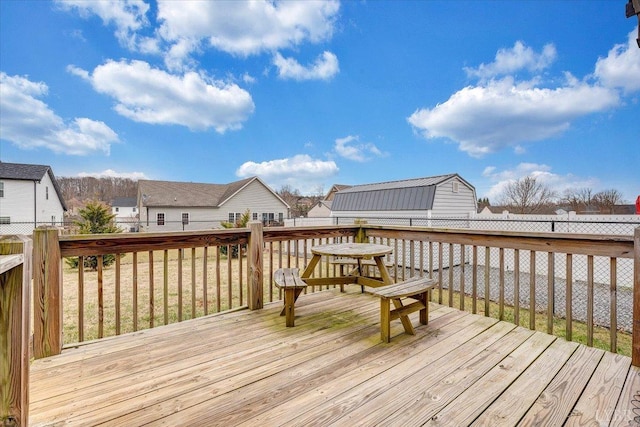 1270 Hupps Hill Ln, Forest, VA 24551 - deck with a residential view and a fenced backyard