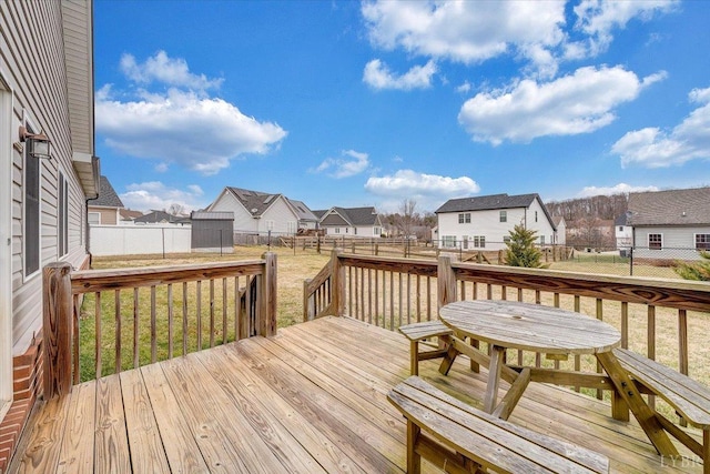 1270 Hupps Hill Ln, Forest, VA 24551 - wooden deck with a residential view and outdoor dining space