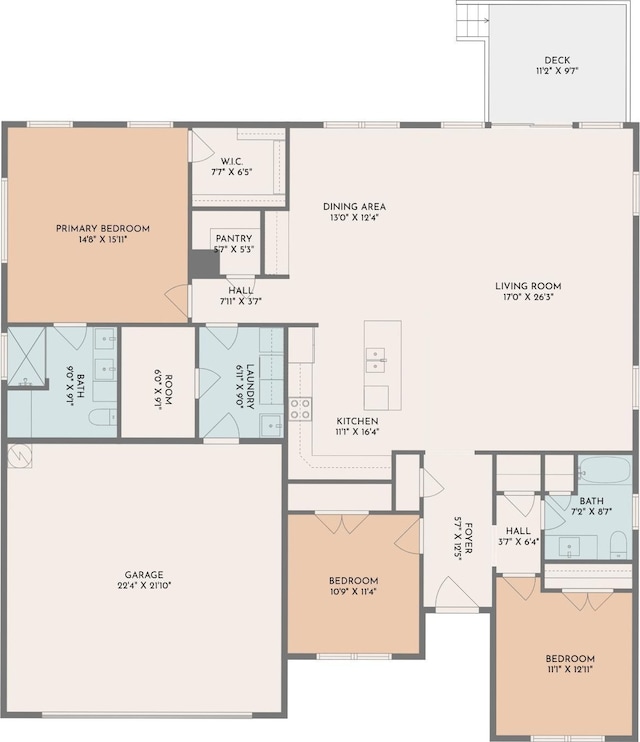 1270 Hupps Hill Ln, Forest, VA 24551 - home floor plan