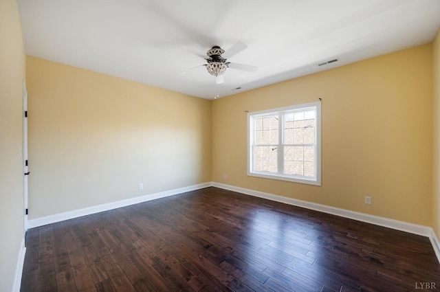 1060 Governors Ln, Forest, VA 24551 - unfurnished room featuring ceiling fan, dark wood-style flooring, and baseboards