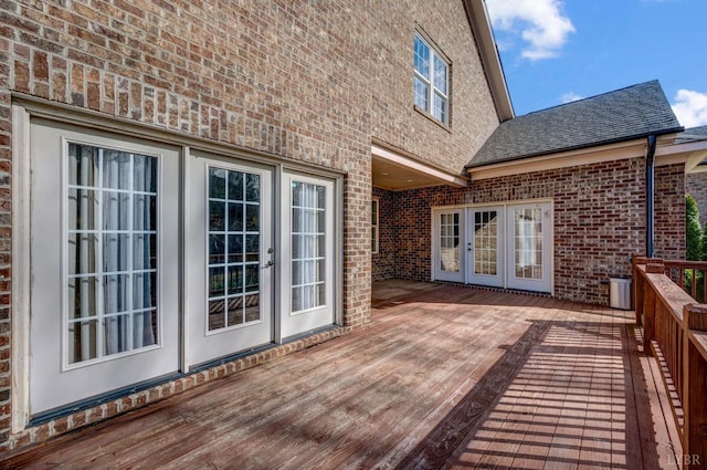 1060 Governors Ln, Forest, VA 24551 - wooden terrace featuring french doors