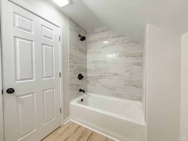 13273 Leesville Rd, Lynch Station, VA 24571 - full bathroom with wood finished floors and shower / tub combination