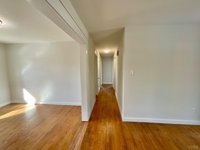 143 Lake Dr, Amherst, VA 24521 - hallway featuring baseboards and wood finished floors