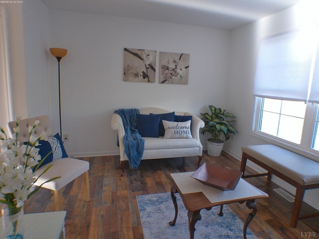192 Main St, Madison Heights, VA 24572 - living area with wood finished floors and baseboards