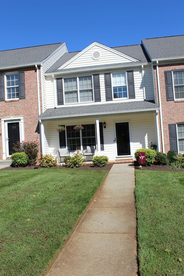 224 Duncraig Dr, Lynchburg, VA 24502 - view of front of property featuring a porch and a front lawn