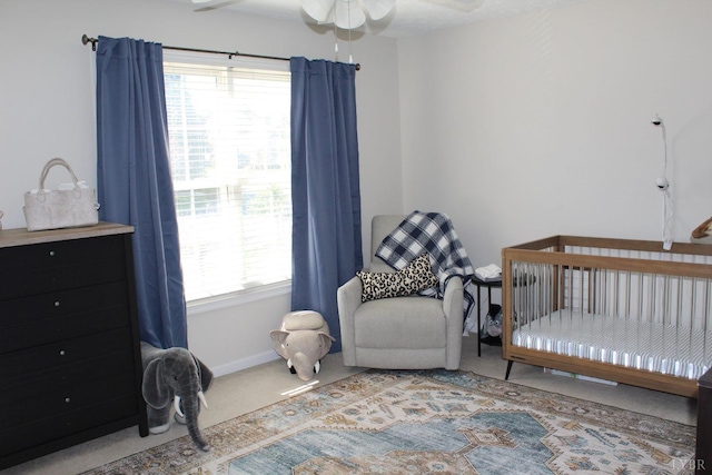 224 Duncraig Dr, Lynchburg, VA 24502 - bedroom with carpet floors, multiple windows, baseboards, and a nursery area