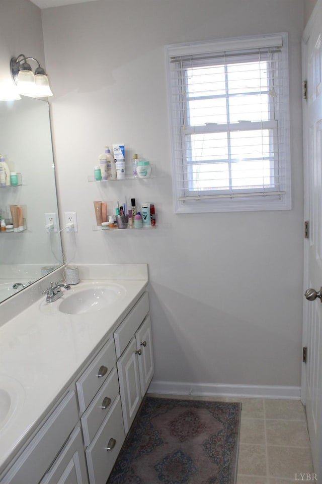 224 Duncraig Dr, Lynchburg, VA 24502 - bathroom featuring double vanity and baseboards