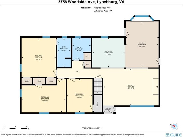 3756 Woodside Ave, Lynchburg, VA 24503 - floor plan / room layout