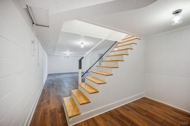3756 Woodside Ave, Lynchburg, VA 24503 - stairway with wood finished floors and baseboards