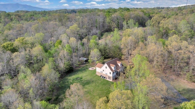 268 Leftwich Rd, Madison Heights, VA 24572 - view from above of property with a forest