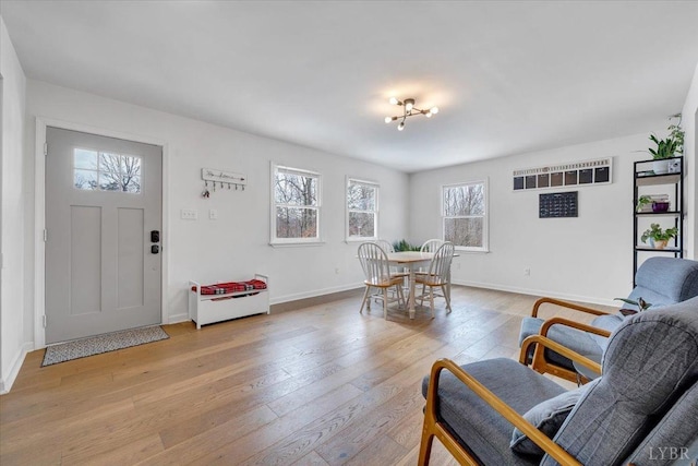 268 Leftwich Rd, Madison Heights, VA 24572 - entryway featuring light wood-style floors and baseboards