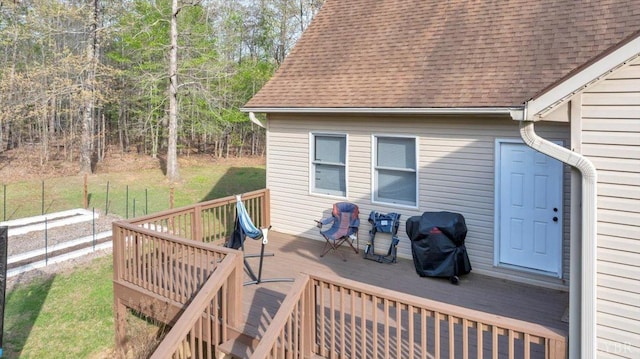 268 Leftwich Rd, Madison Heights, VA 24572 - deck with area for grilling