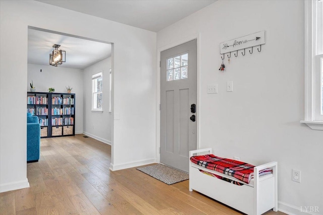 268 Leftwich Rd, Madison Heights, VA 24572 - entrance foyer featuring wood finished floors and baseboards