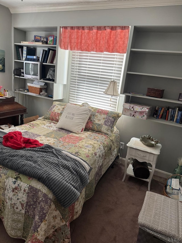 101 Mountain View Dr, Lynchburg, VA 24502 - bedroom featuring baseboards, ornamental molding, and carpet flooring