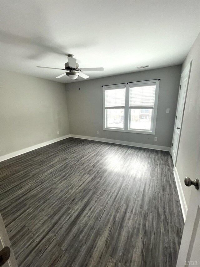 67 Warwick Dr, Lynchburg, VA 24501 - spare room featuring dark hardwood / wood-style flooring and ceiling fan