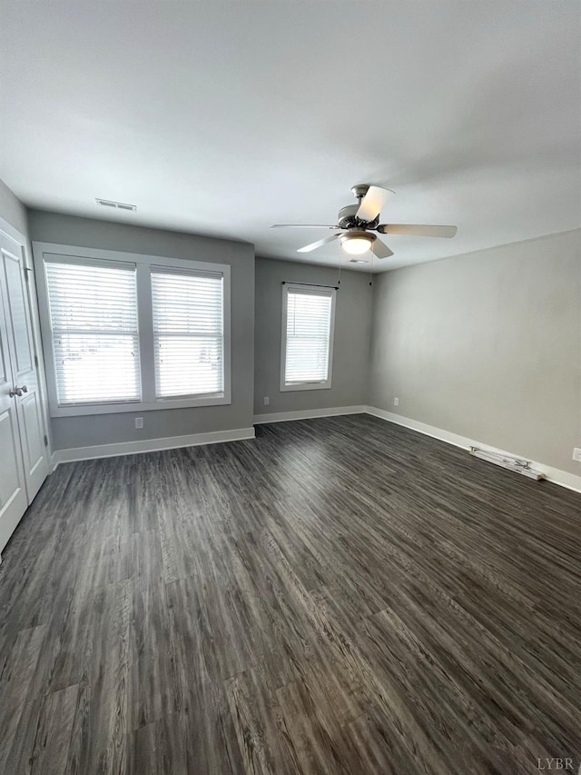 67 Warwick Dr, Lynchburg, VA 24501 - spare room with dark wood-type flooring and ceiling fan