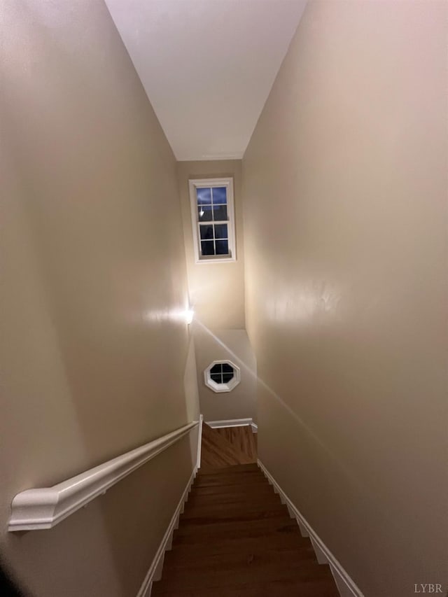 118 Logan Ln, Lynchburg, VA 24502 - stairs with wood finished floors and baseboards