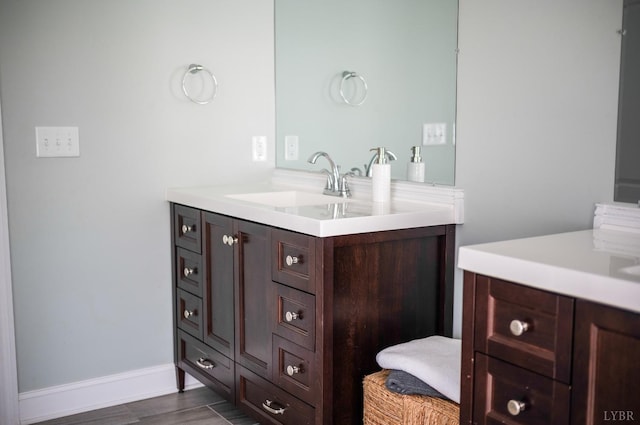 4802 Old Boonsboro Rd, Lynchburg, VA 24503 - bathroom featuring vanity and wood finished floors