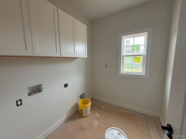 3 Live Oak Dr, Forest, VA 24551 - washroom with electric dryer hookup, washer hookup, baseboards, and cabinet space
