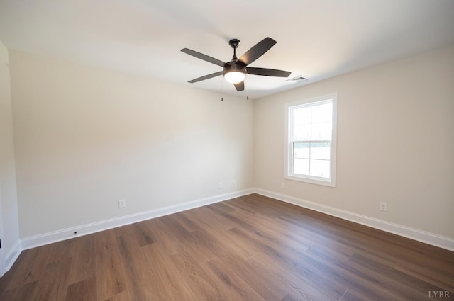 3 Live Oak Dr, Forest, VA 24551 - unfurnished room featuring dark wood-style flooring and ceiling fan
