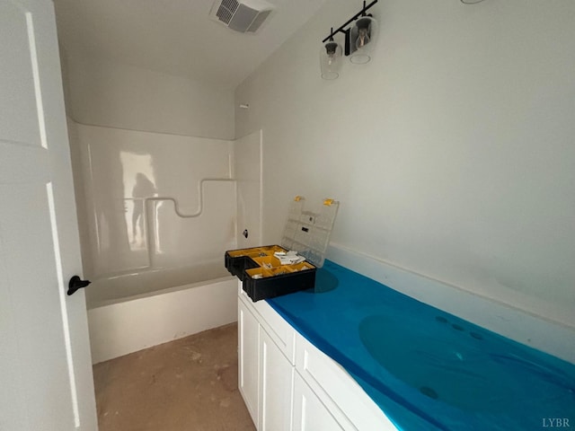 3 Live Oak Dr, Forest, VA 24551 - bathroom featuring concrete floors, shower / washtub combination, and vanity