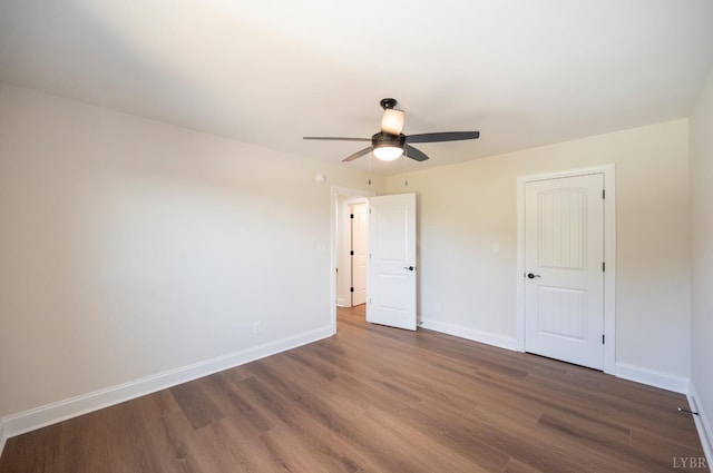 3 Live Oak Dr, Forest, VA 24551 - unfurnished bedroom with wood finished floors and a ceiling fan