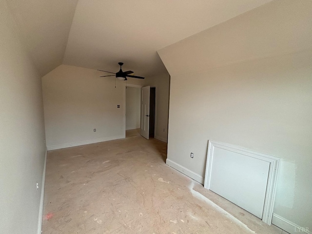 3 Live Oak Dr, Forest, VA 24551 - empty room with ceiling fan, baseboards, and vaulted ceiling