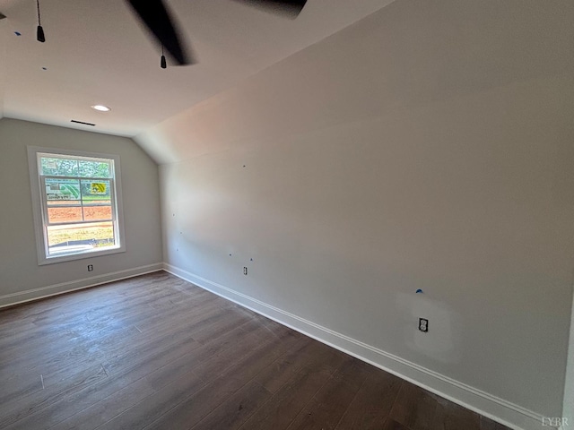 3 Live Oak Dr, Forest, VA 24551 - empty room featuring dark wood-style flooring and lofted ceiling