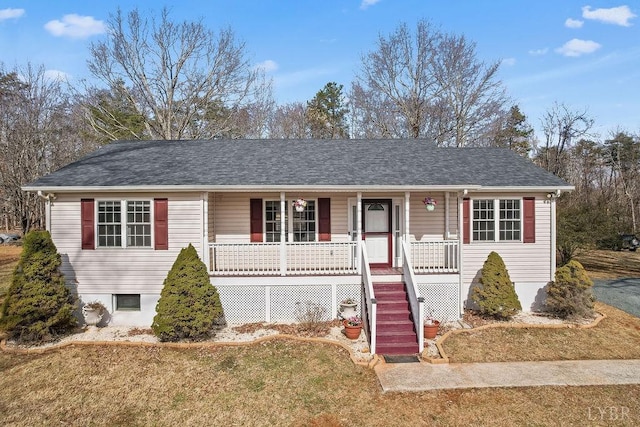 302 Pilot View Rd, Concord, VA 24538 - single story home with covered porch and a front yard