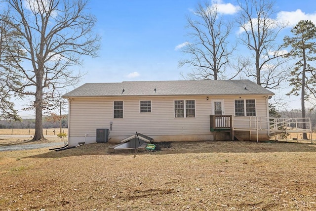 302 Pilot View Rd, Concord, VA 24538 - back of property with central AC