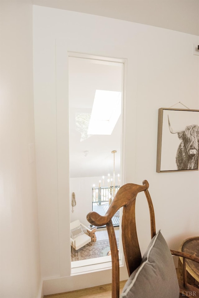 1926 Canterbury Ct Unit 301, Lynchburg, VA 24503 - room details with a skylight and a notable chandelier