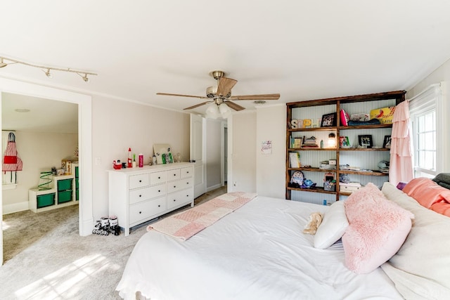 1038 Valencia Dr, Huddleston, VA 24101 - bedroom featuring light colored carpet and ceiling fan