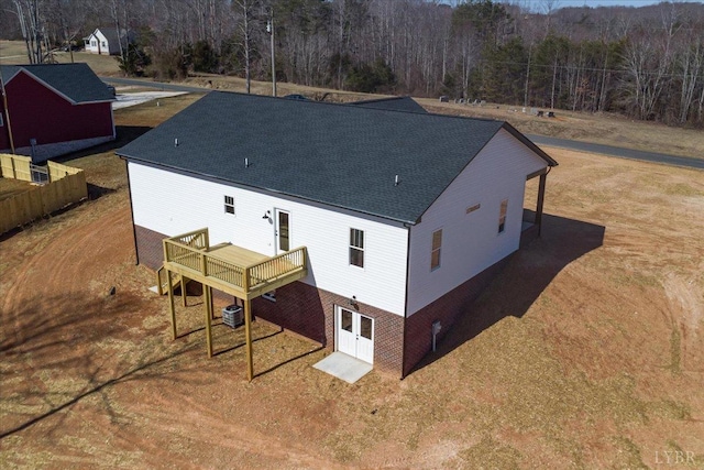 2802 Liberty Chapel Rd, Appomattox, VA 24522 - view from above of property with a forest